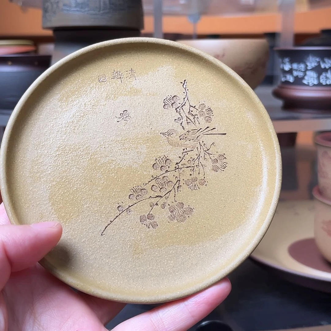 茶杯紫砂12厘米 壶承