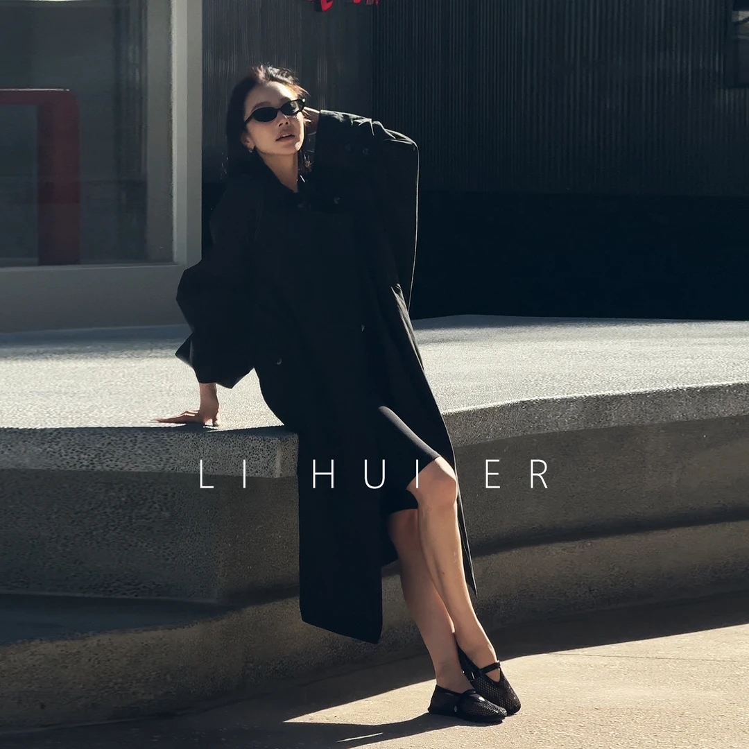 LiHuiEr李慧儿【林肯公园】2025早秋款轻奢舒适风衣外套LL025603
