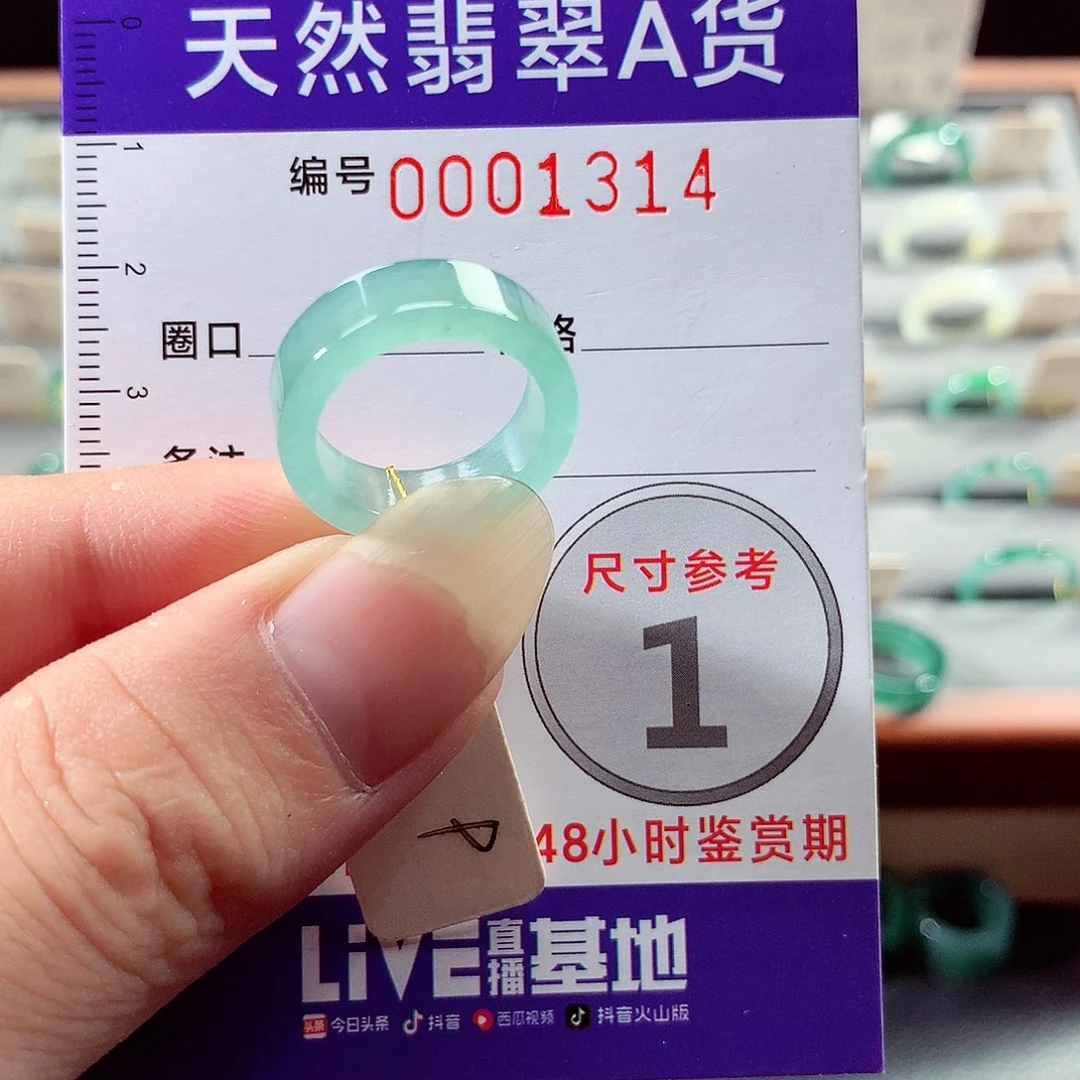 翡翠戒指未镶嵌9号