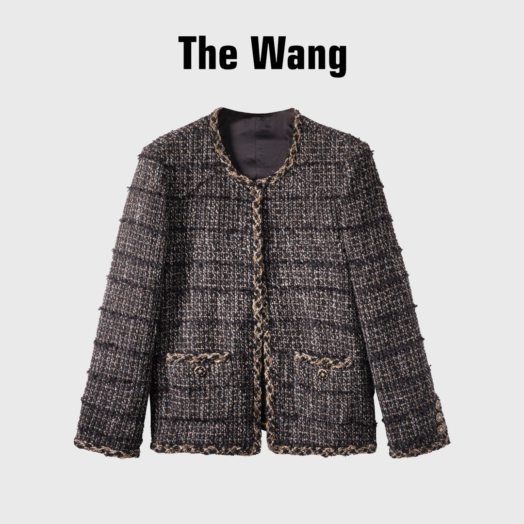 The Wang【月夕】金丝交织重磅面料小香B666-7009