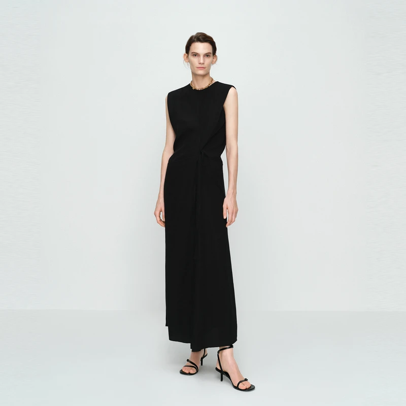 【精英衣橱系列】edition2025夏新款不规则解构连衣裙#EBE2DRS046