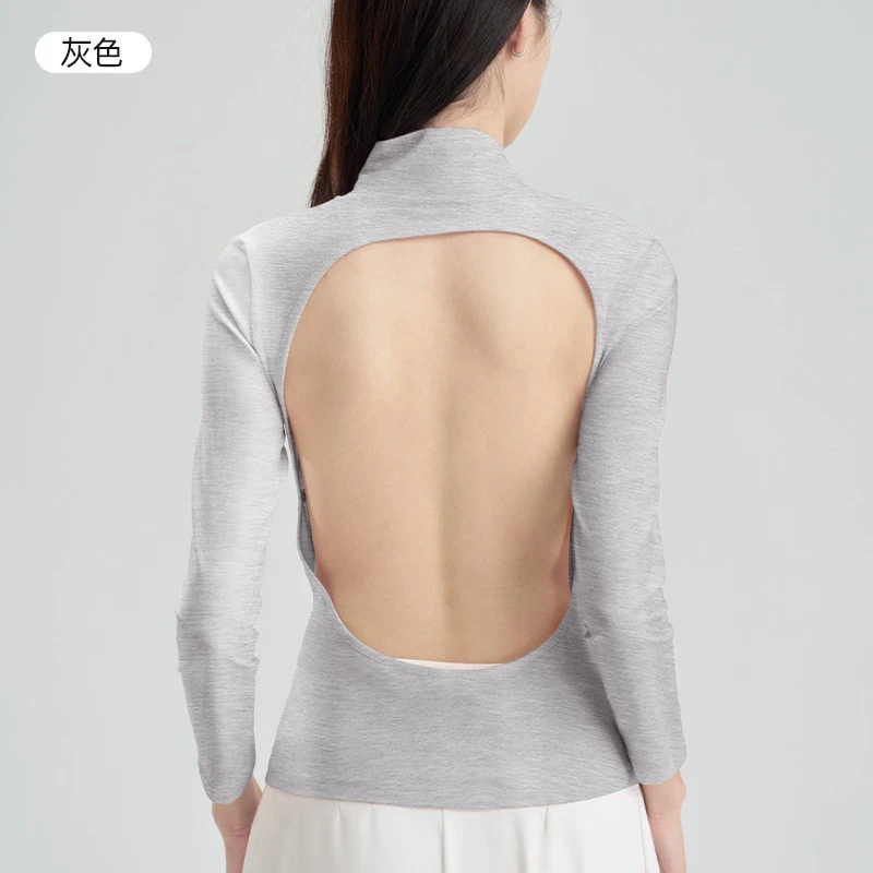 天灸晒背服带胸垫防晒时尚露背三伏天晒背专用衣服户外晒太阳神器