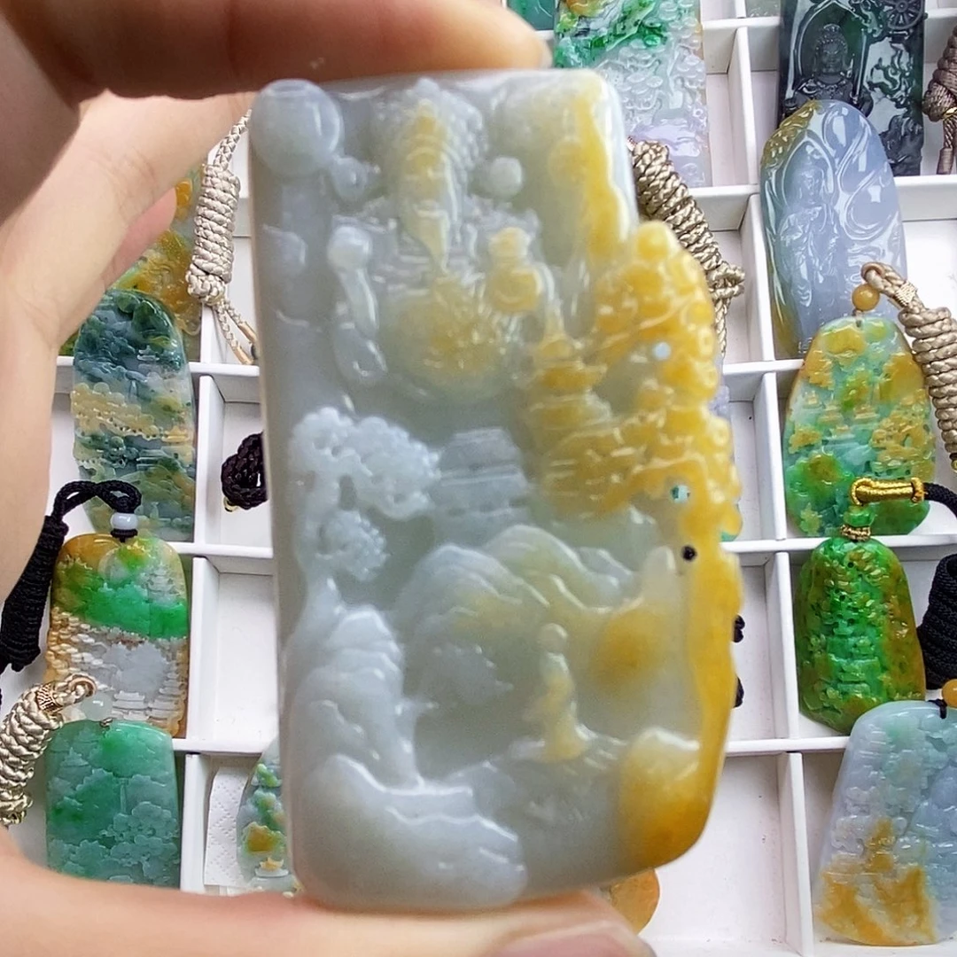 颈饰未镶嵌翡翠翡翠