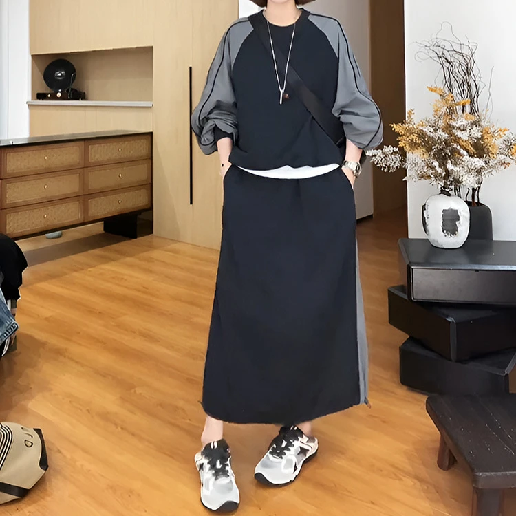 2025春秋新款小个子独特漂亮时尚高级感大方得毛毛边小香风套装裙