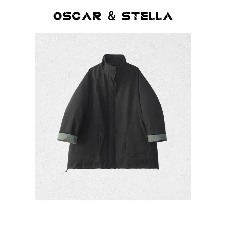 OSCAR&STELLA【漫步巴黎】立领高蓬松度大朵中长鹅绒服182 80129