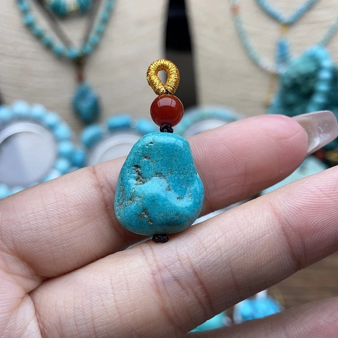 绿松石未镶嵌玉化随行