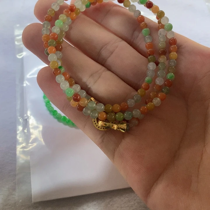 定制翡翠未镶嵌定制翡翠珠串
