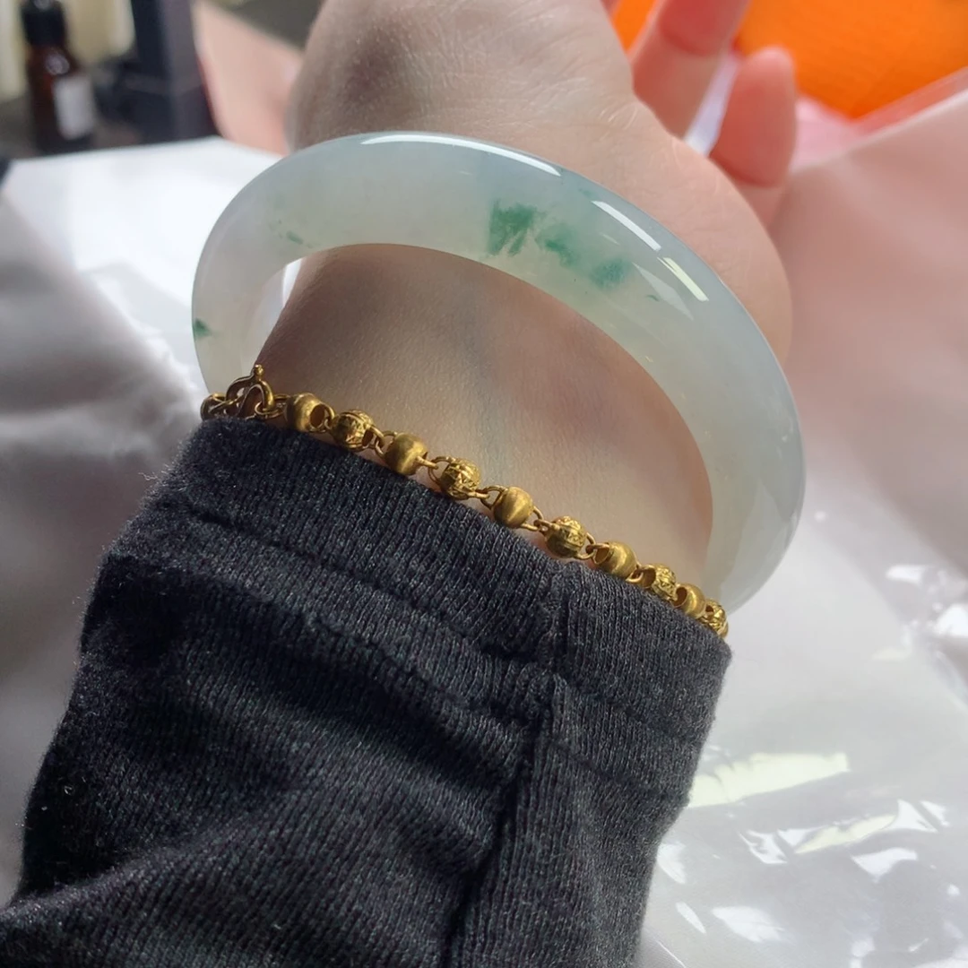 未镶嵌手镯翡翠缅甸天然翡翠手镯59