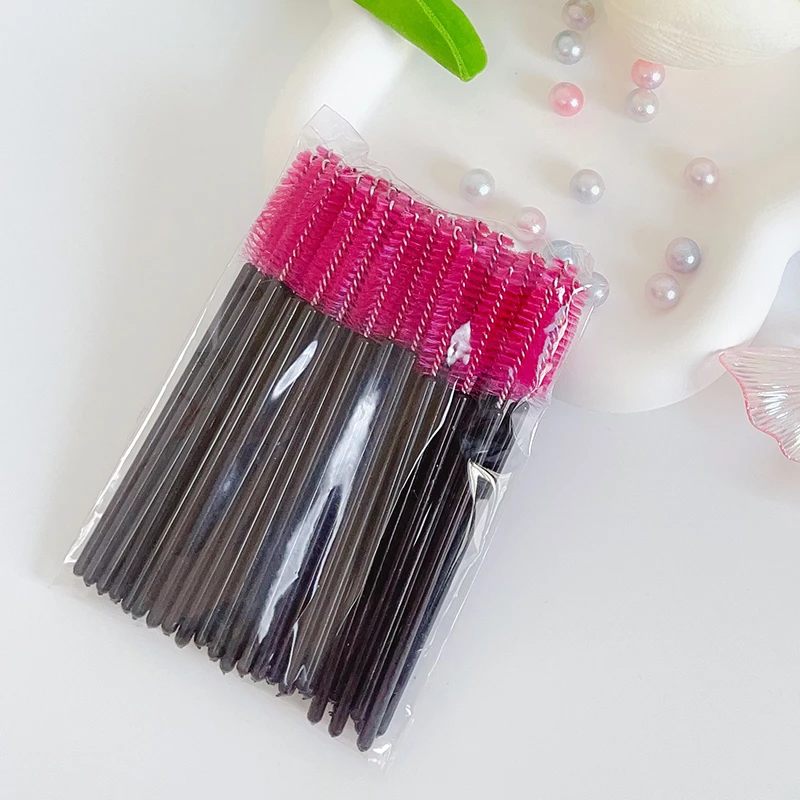 （发3包）念璐50支/包嫁接睫毛刷子美睫种植睫毛旋转刷头螺旋刷眉刷