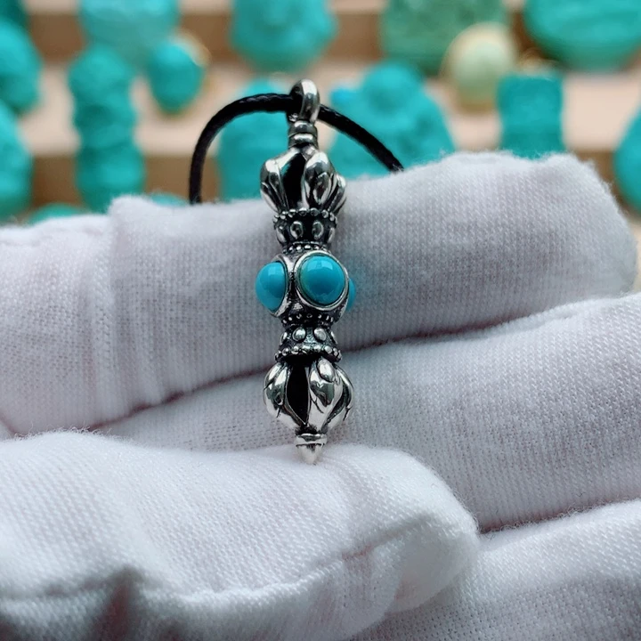 绿松石银S925镶嵌配饰