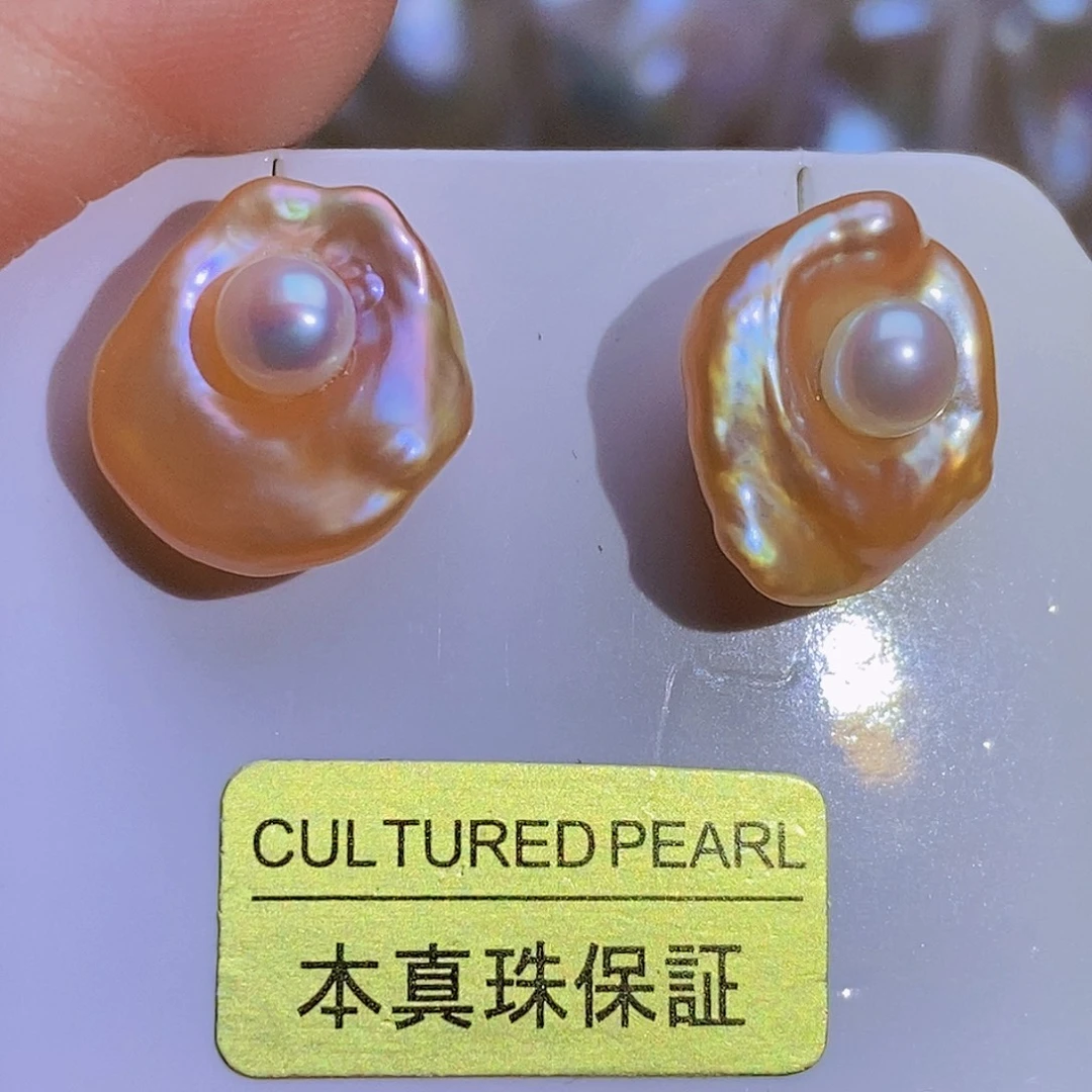 淡水珍珠淡水珍珠银S925镶嵌