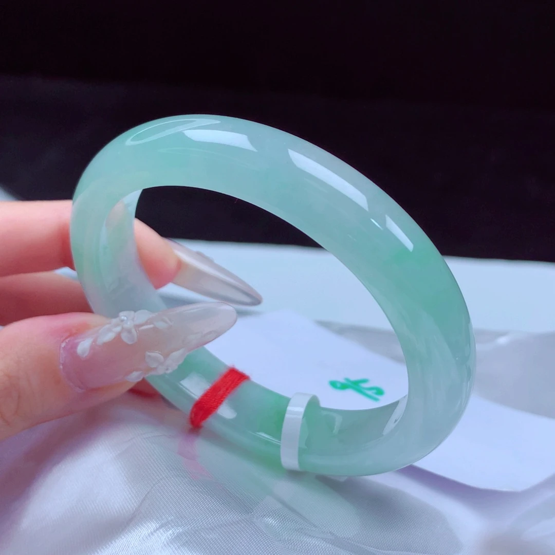 未镶嵌手镯翡翠天然缅甸翡翠A货手镯 贵妃95号