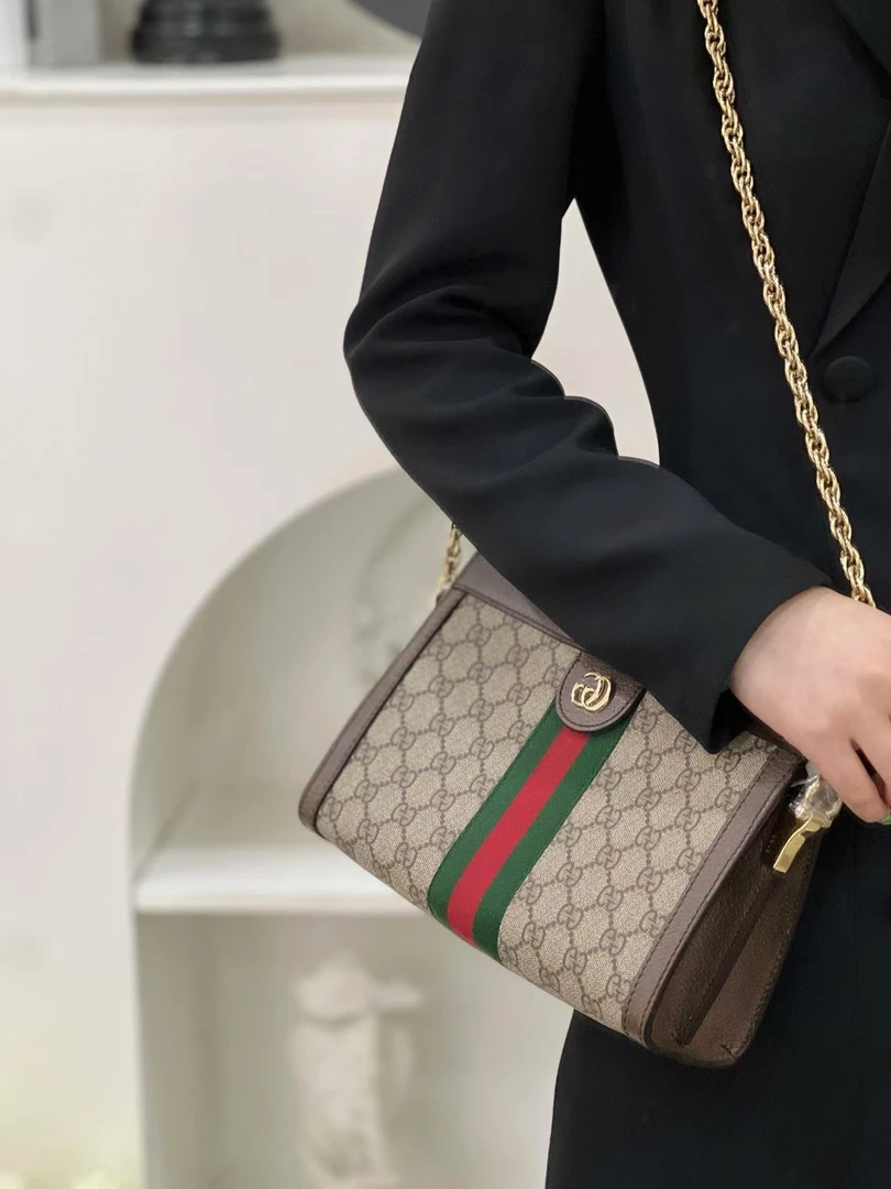 99新 GUCCI/古驰 古驰op 老花夹子包/无公价/优品