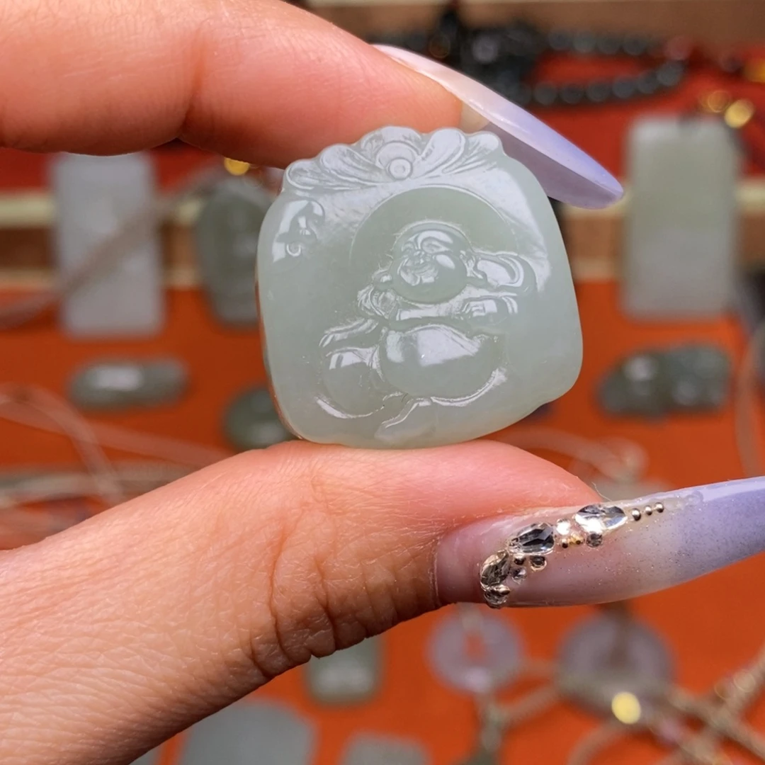 和田玉颈饰未镶嵌穿绳需备注