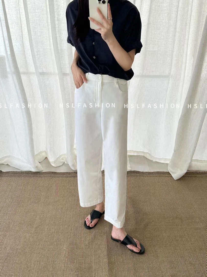 【贝希】7796九分直筒法棍休闲裤