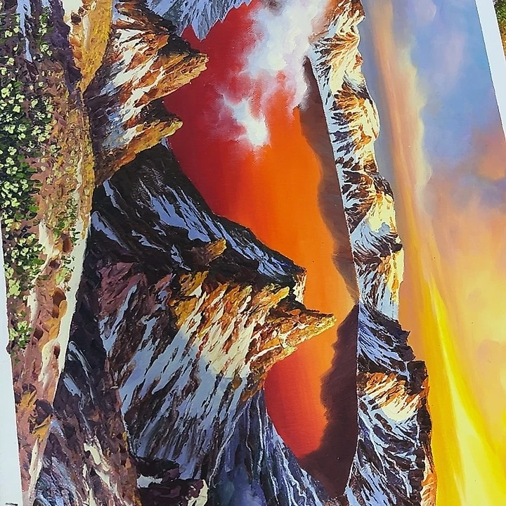 油画恭喜嘻嘻仔仔细细