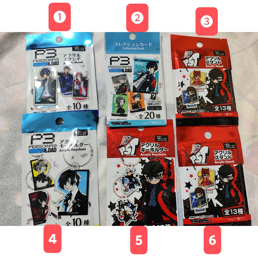 女神异闻录p3 p5 亚克力 透卡等 未成年禁止下单