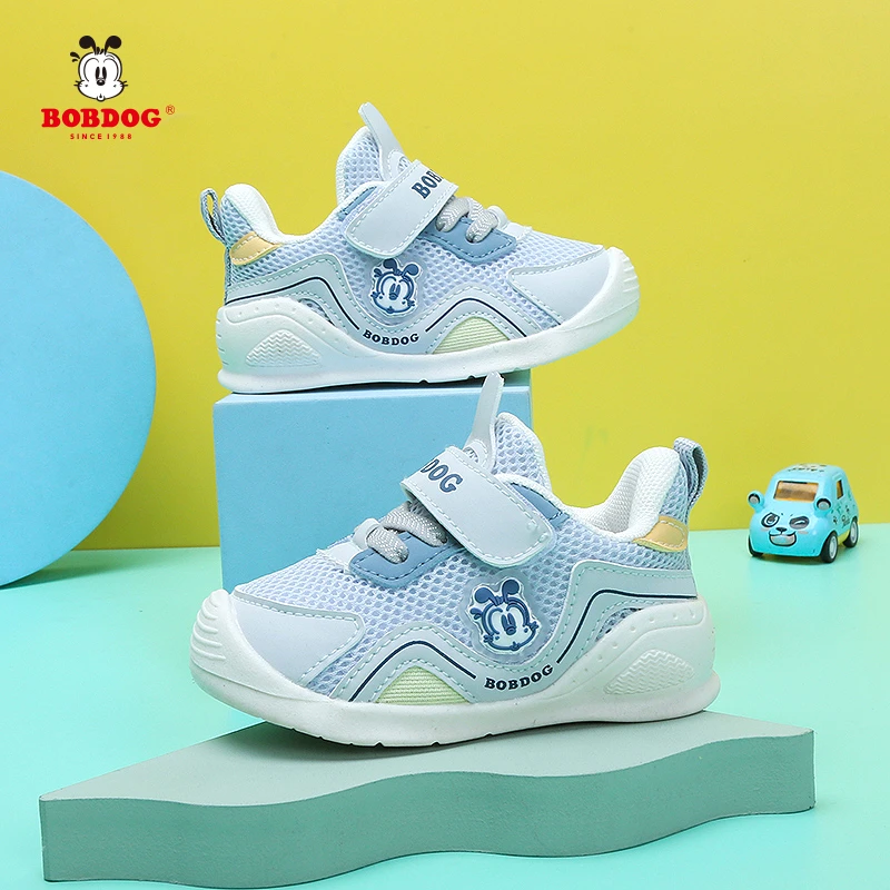 巴布豆1-5岁百搭儿童运动鞋透气防踢耐磨运动轻便女童机能学步鞋