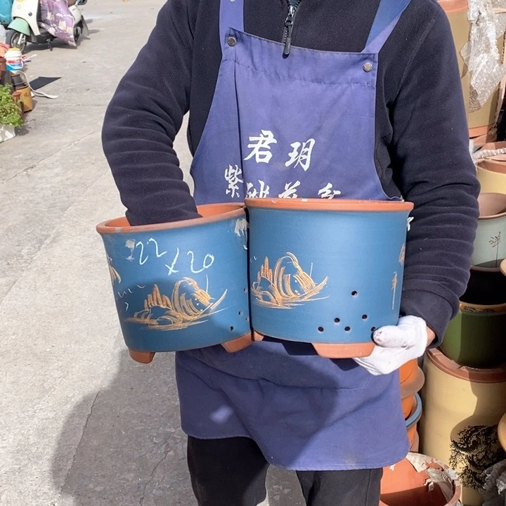 紫砂花盆紫砂花盆