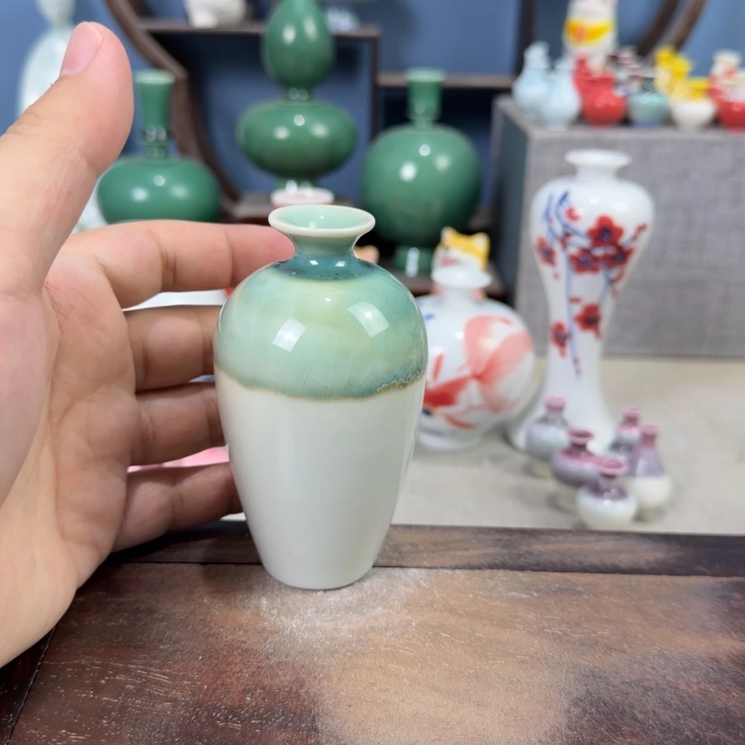 陶瓷手工小花器摆件