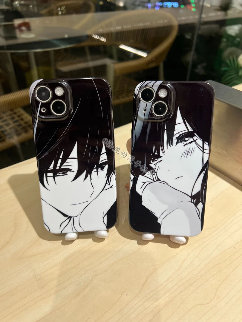 拾鹿适用苹果16promax华为oppo小米vivo一加安卓情侣菲林硬手机壳