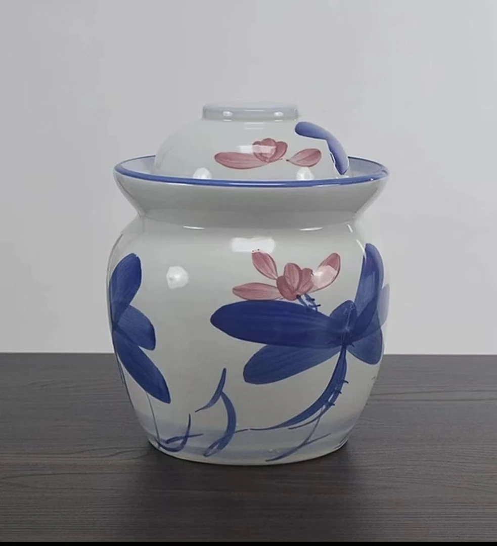 荷花泡菜坛四斤装