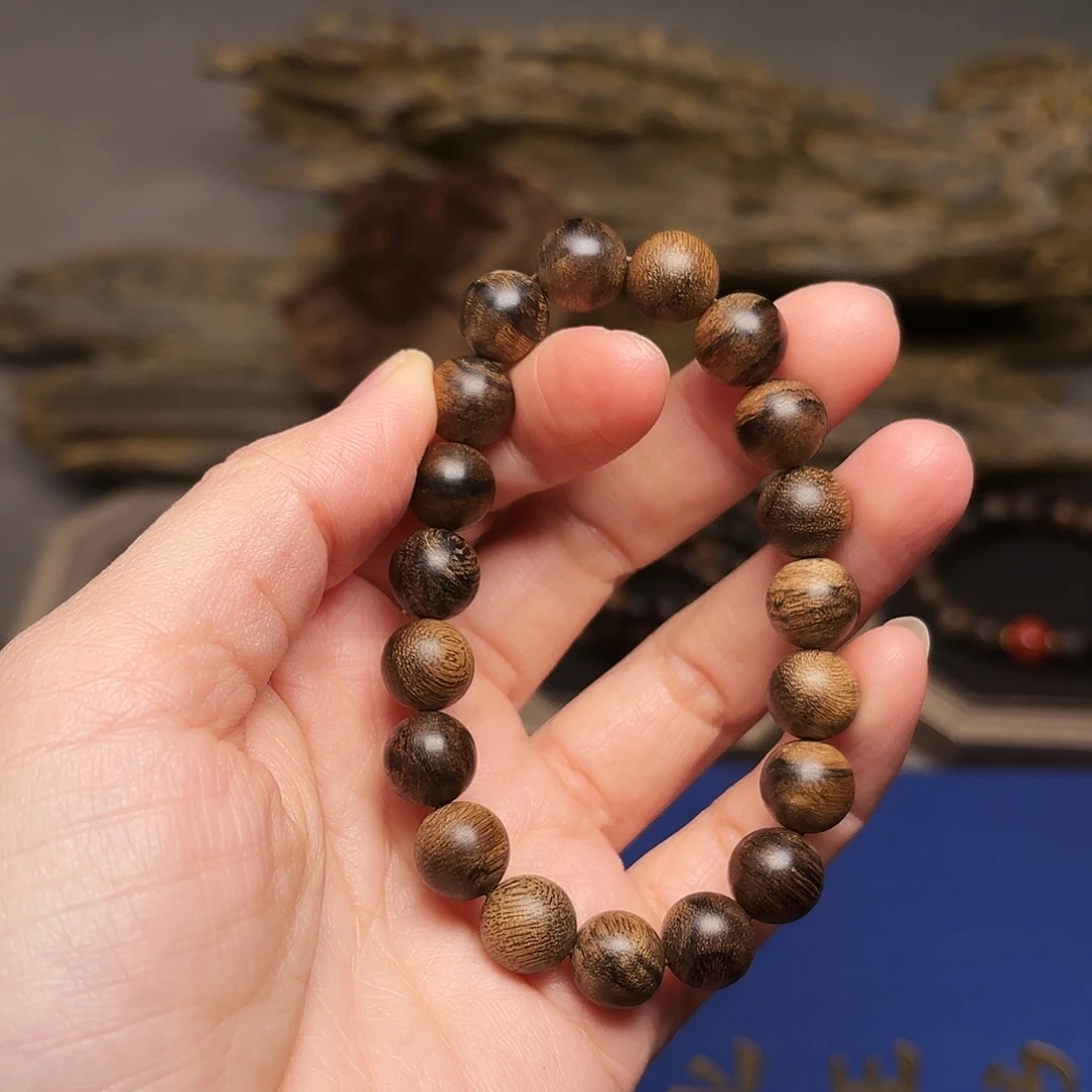 沉香手串越南芽庄黄棋瘤疤1.0