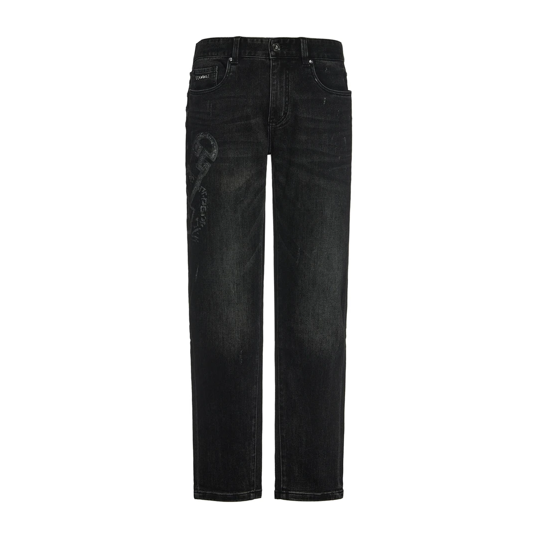 PLEIKPHOLPPE男士春秋时尚擦色水洗小标直筒牛仔裤GKN22332207