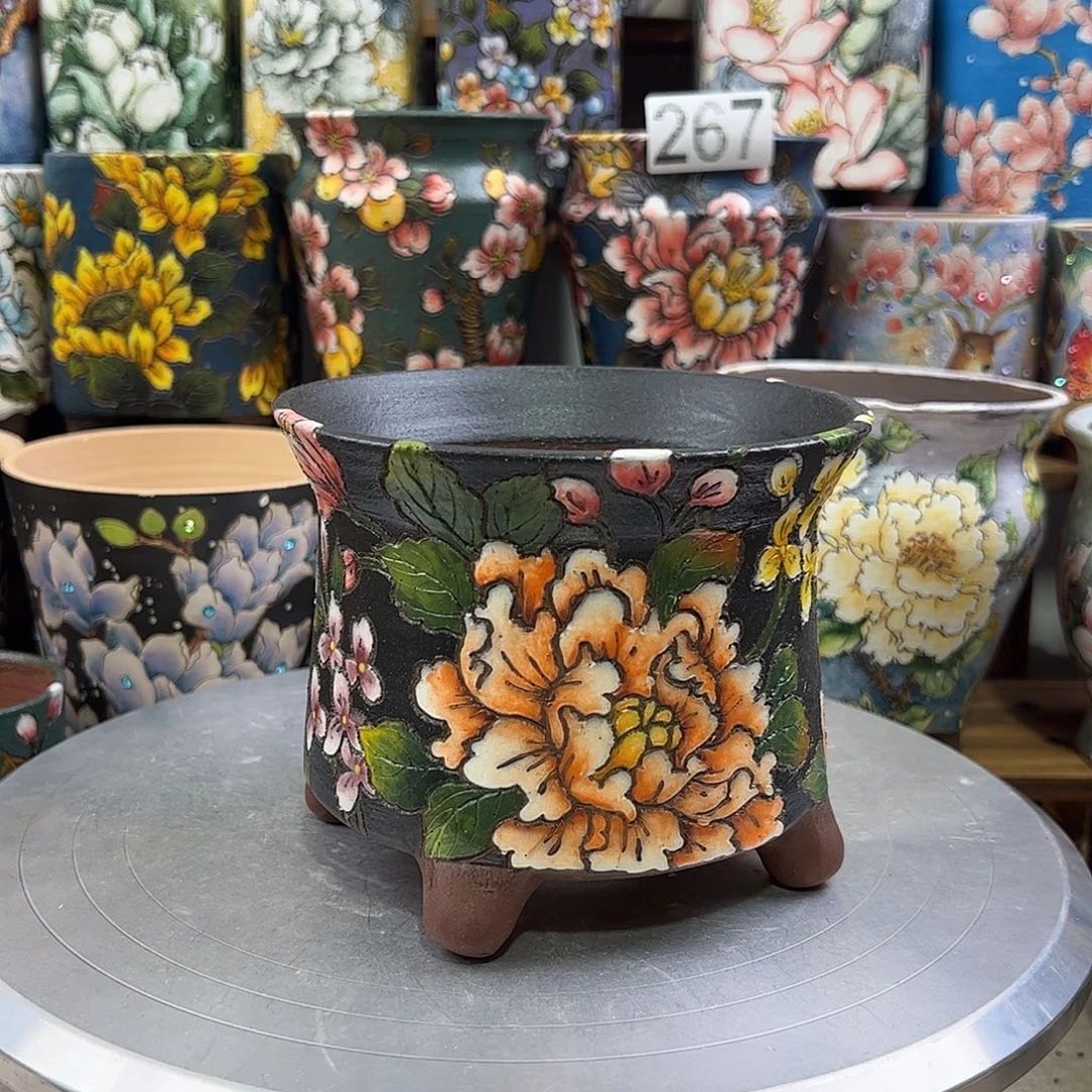 景德镇陶瓷花盆景德镇陶瓷花盆