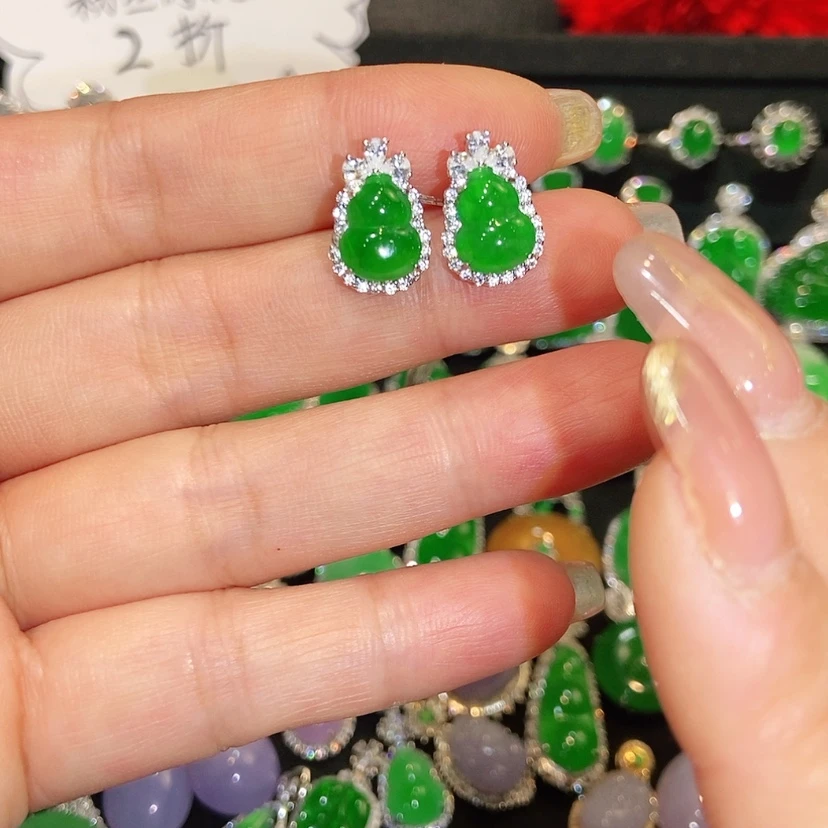【闪购商品】翡翠未镶嵌耳饰天然翡翠