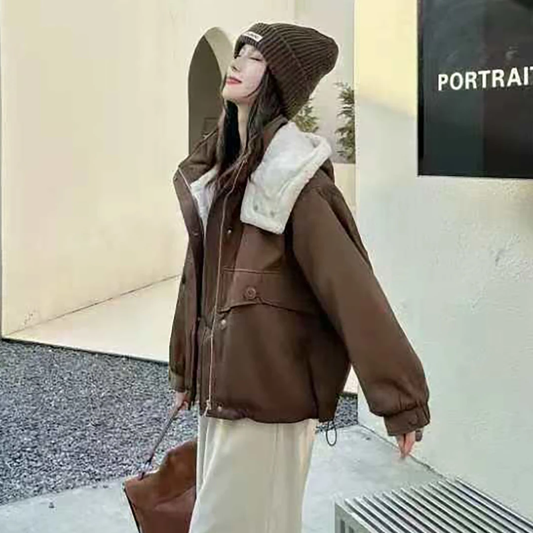 无印心匠连帽加绒~ 短款 百搭保暖 秋冬款 A88600