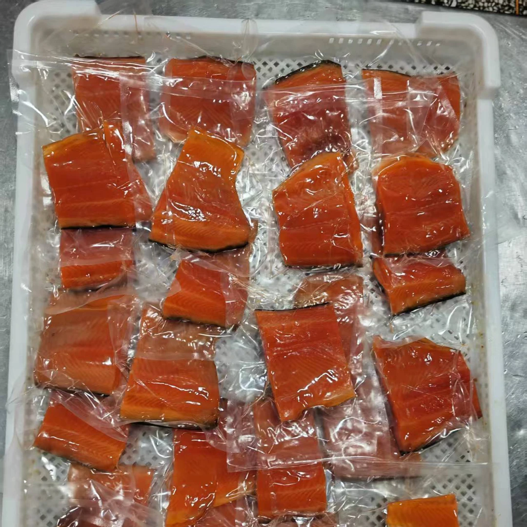冷熏工艺带皮枫糖烟熏三文鱼块/鱼柳（虹鳟鱼）