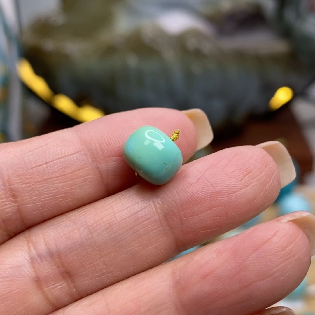 绿松石未镶嵌珠宝奇石9.5×7.7