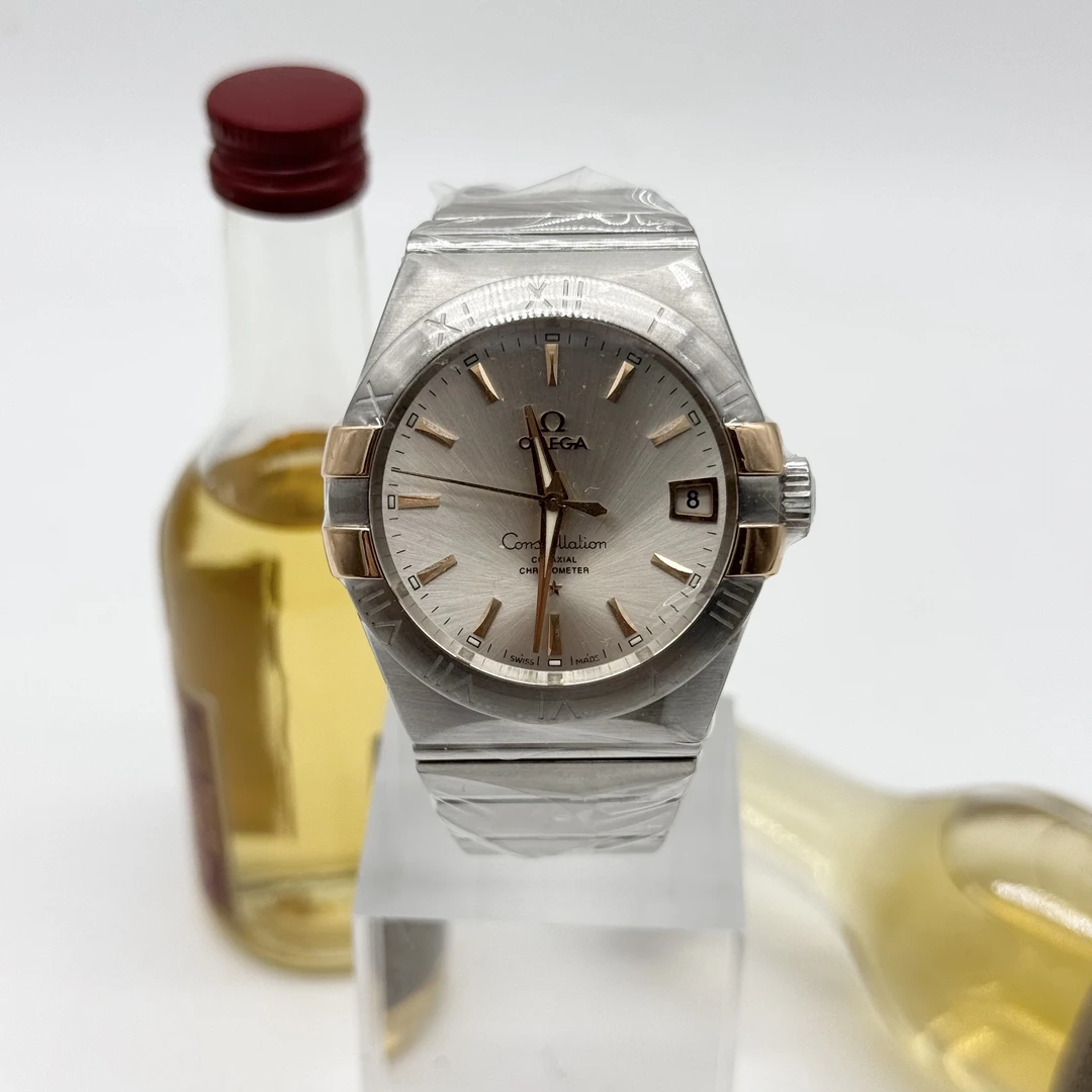 99新 Omega/欧米茄 星座系列 自动上链 精钢+18K金 38mm 19全