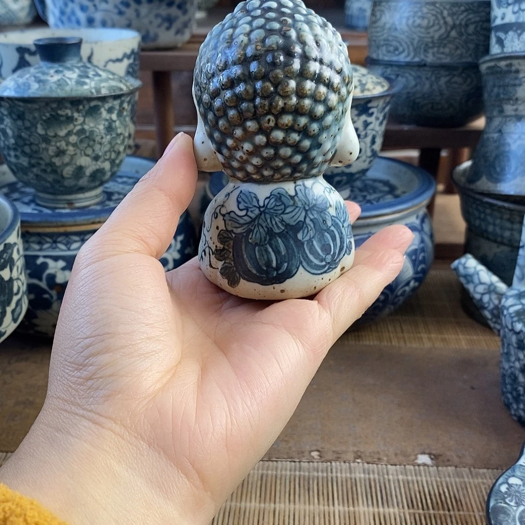 陶手工手绘青花高温陶瓷