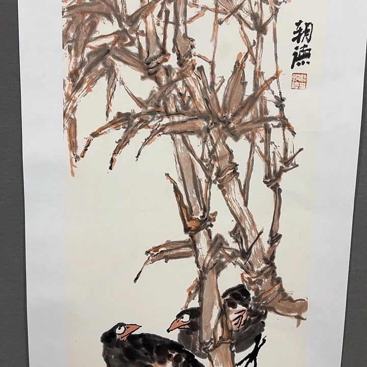 国画梁朝德老师花鸟画作品