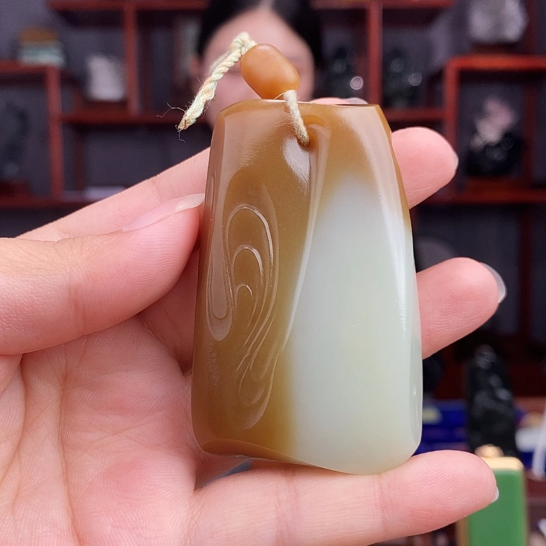 和田玉未镶嵌挂件