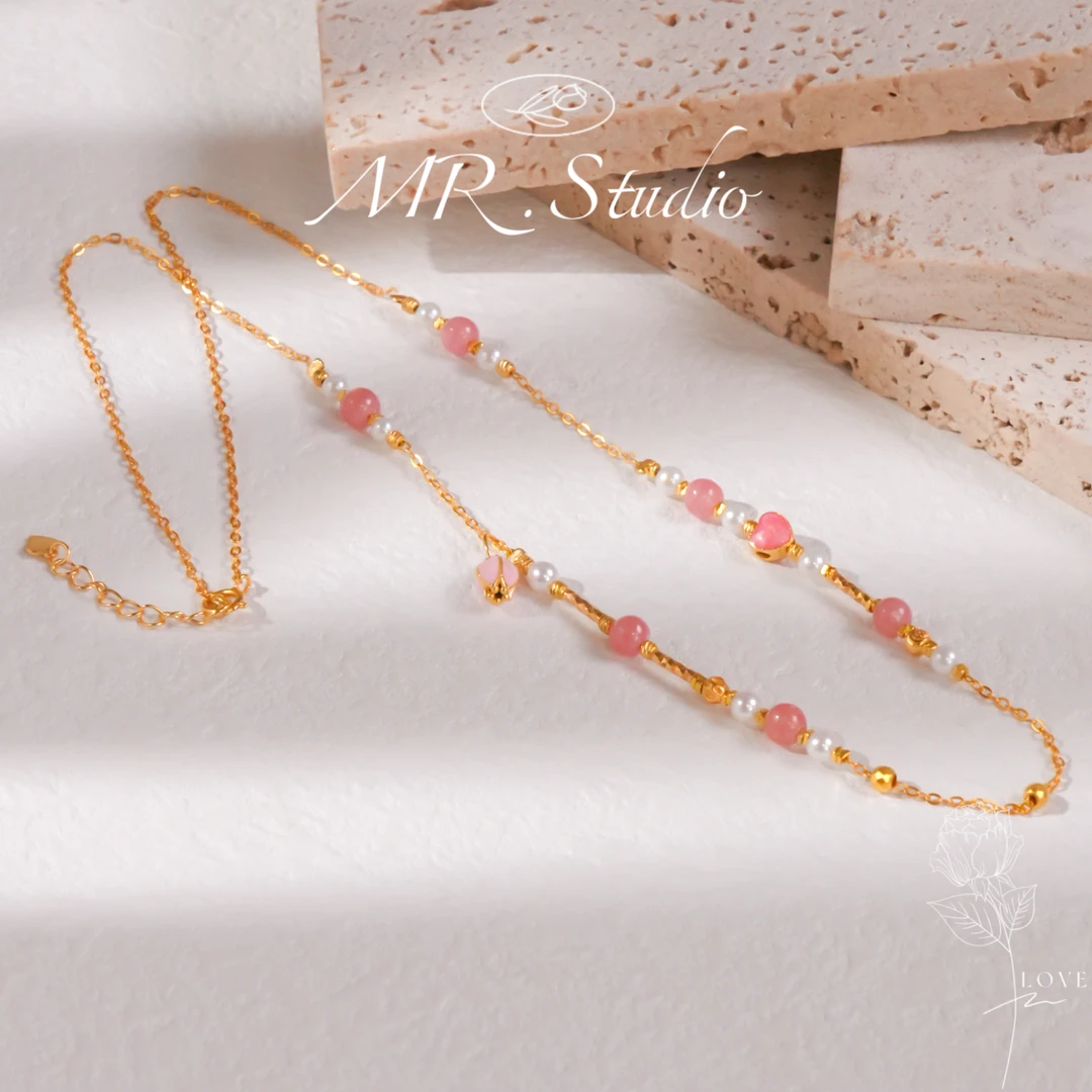 链子925银 木润【红纹】S925银设计款项链