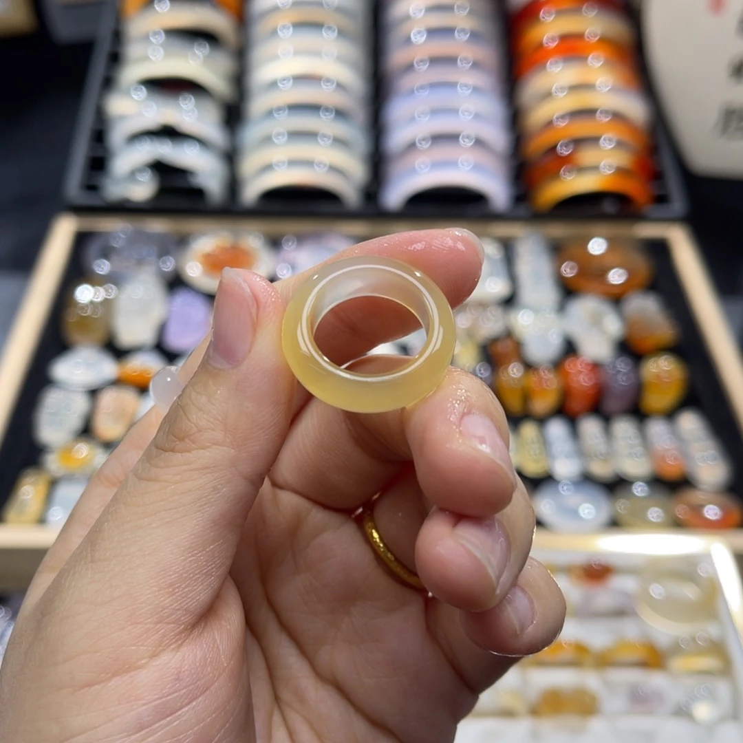 玛瑙/玉髓未镶嵌戒指