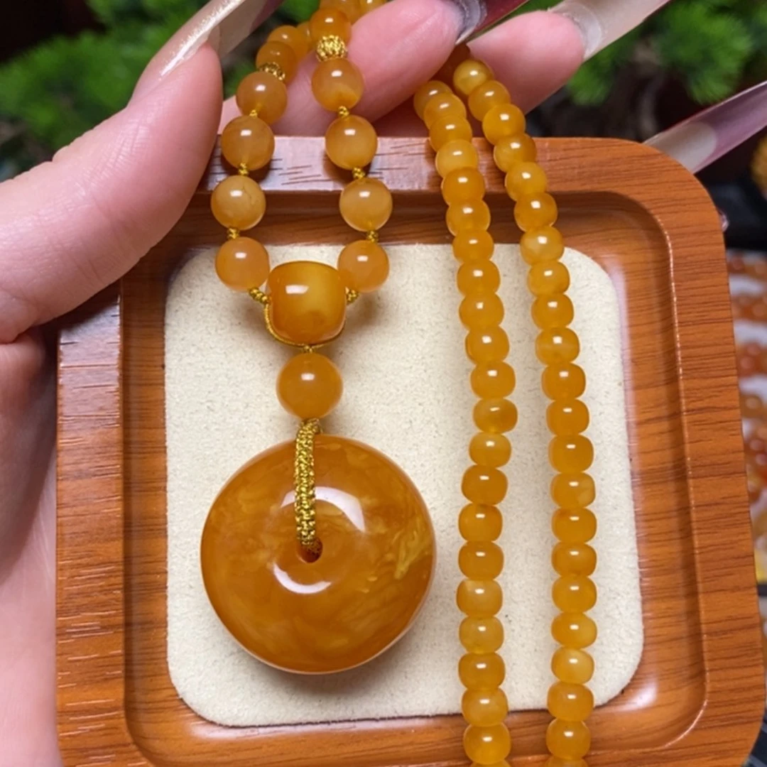 【闪购商品】蜜蜡颈饰未镶嵌项链