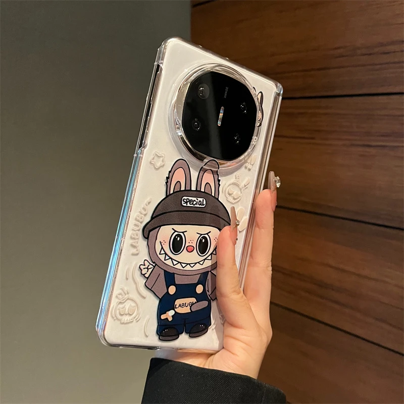 卡通小怪兽适用华为MateX6典藏版折叠屏手机壳MateX5磁吸中轴X3女