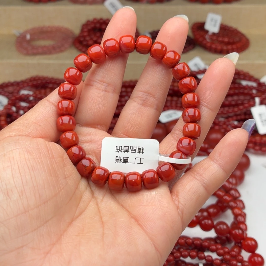 南红玛瑙未镶嵌手链