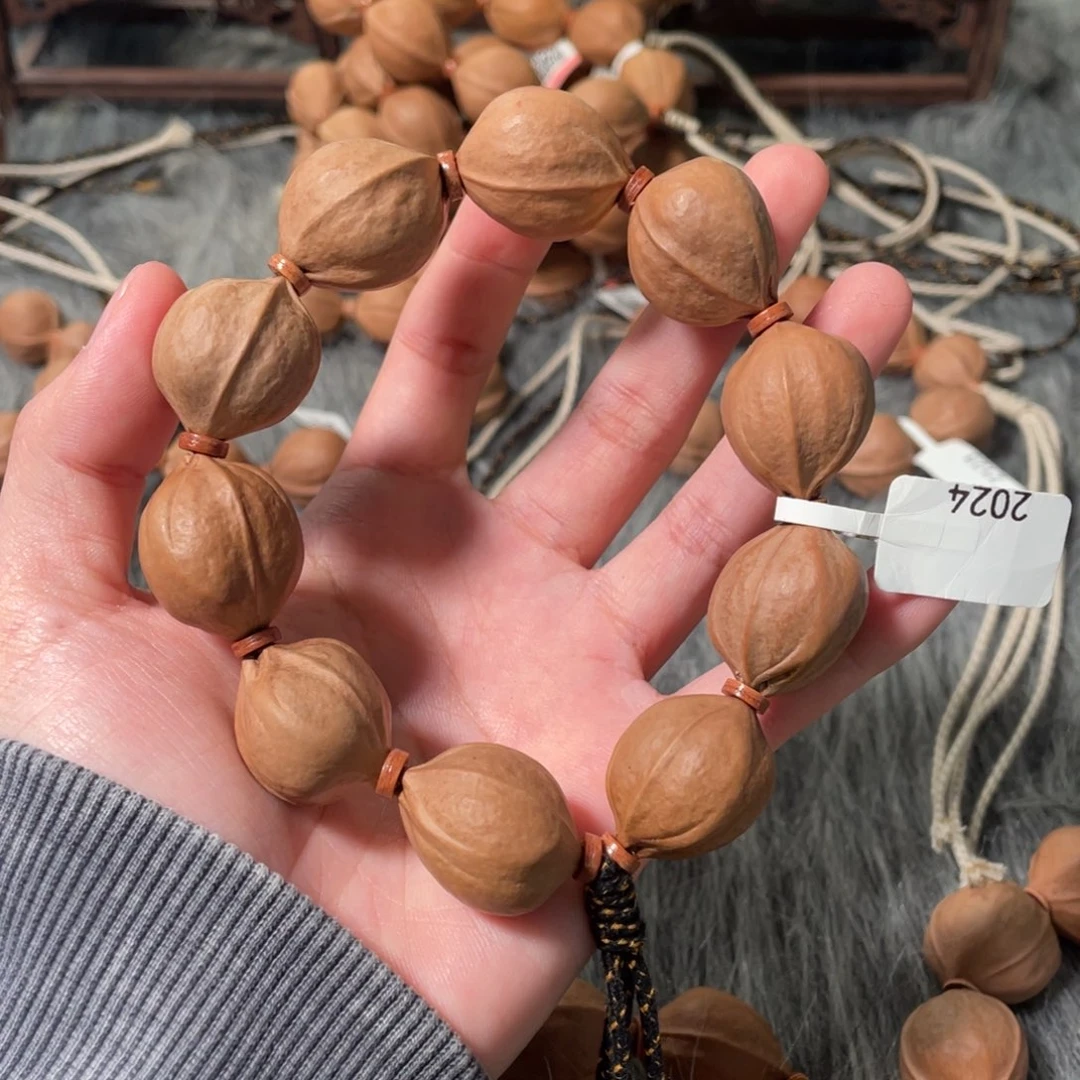 顺***水橄榄核手串2024梅林铁核