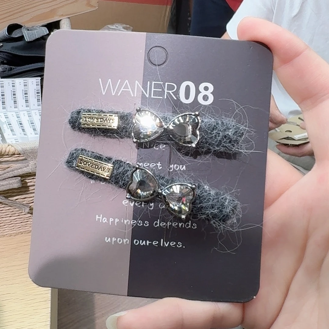 非金属蝴蝶结钻钻鸭夹