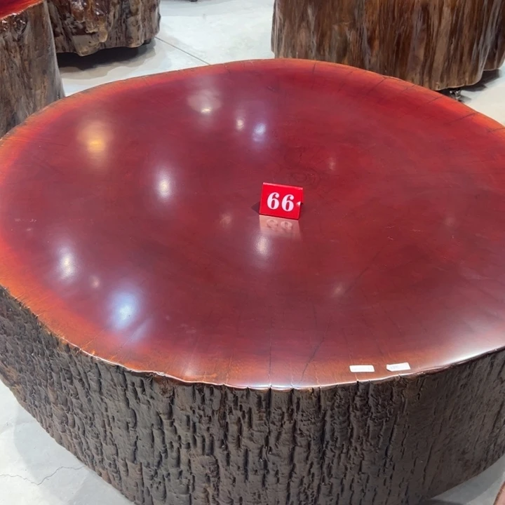 蓝***周木原木树墩茶几 包邮