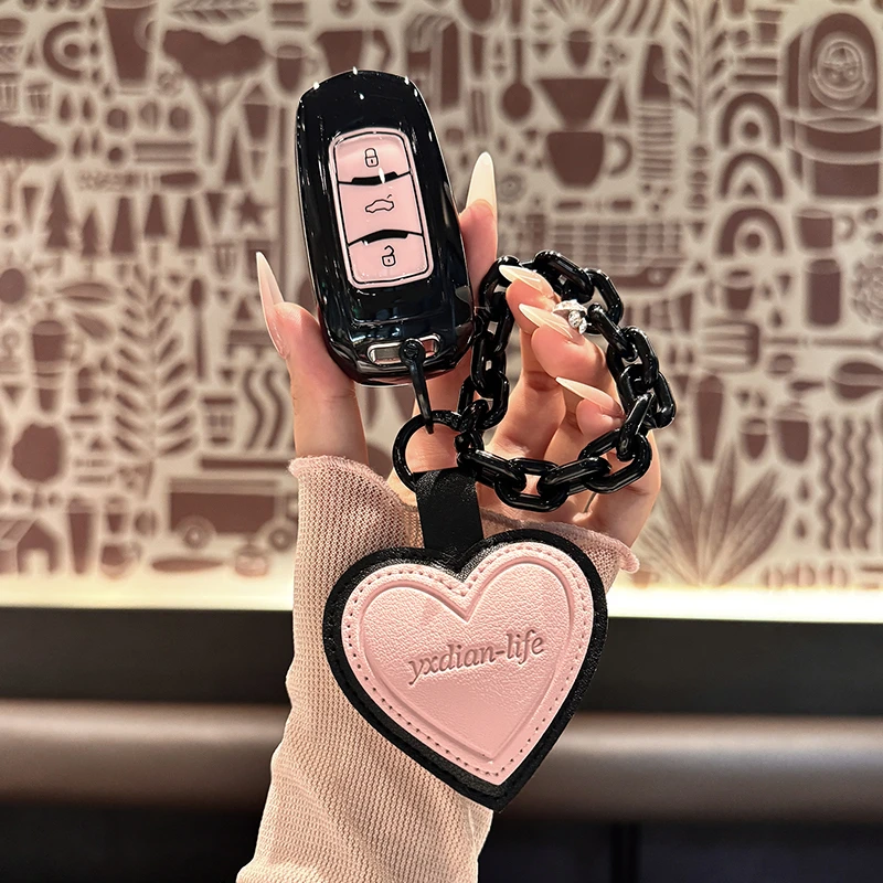 适用吉利熊猫mini钥匙套迷你卡丁骑士耐力25款帝豪GS远景X3车女扣
