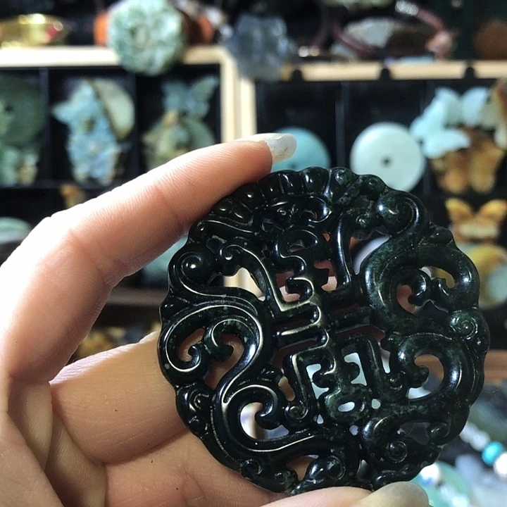 岫玉未镶嵌岫玉挂件