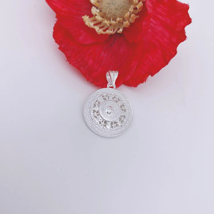 坠链均足银 足银990【八宝罗盘吊坠】不含链子