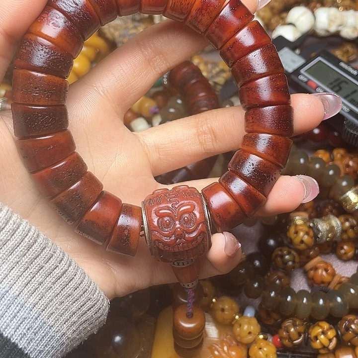 老**划卡16牦牛骨眉心骨手持