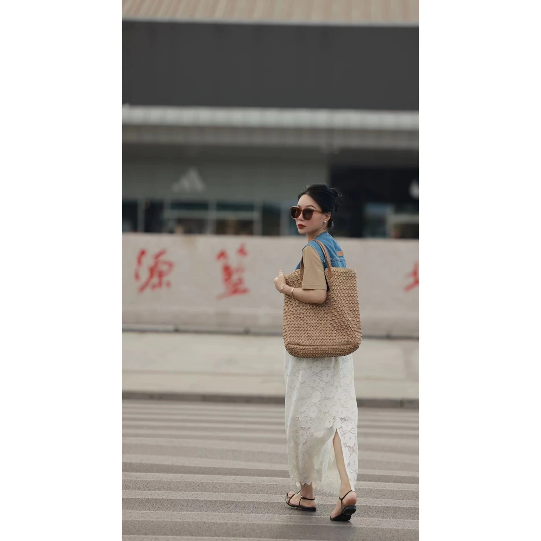 【那尚新品】弹力水溶蕾丝松紧腰半裙